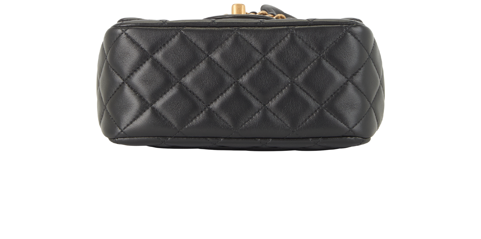 Mini square Classic Flap, &pound;3,700, Handbags, Black, Leather, Top view